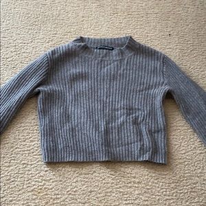 Brandy Melville gray cropped sweater